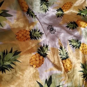 Large square pineapple scarf good preloved condition